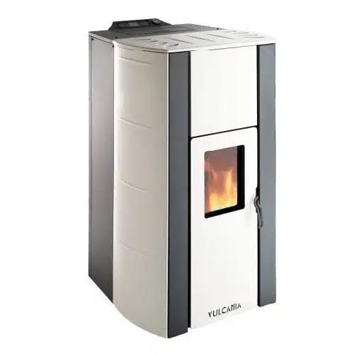 Termostufa pellet VULCANIA modello CALDAONDA CERAMICA IDRO - immagine 2