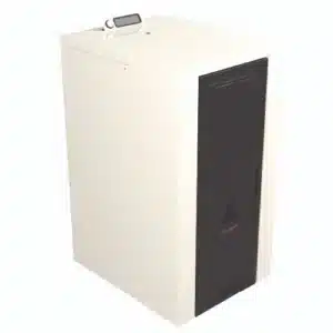 Termostufa pellet locale tecnico mod. VULCANIA V CUBE 29-22