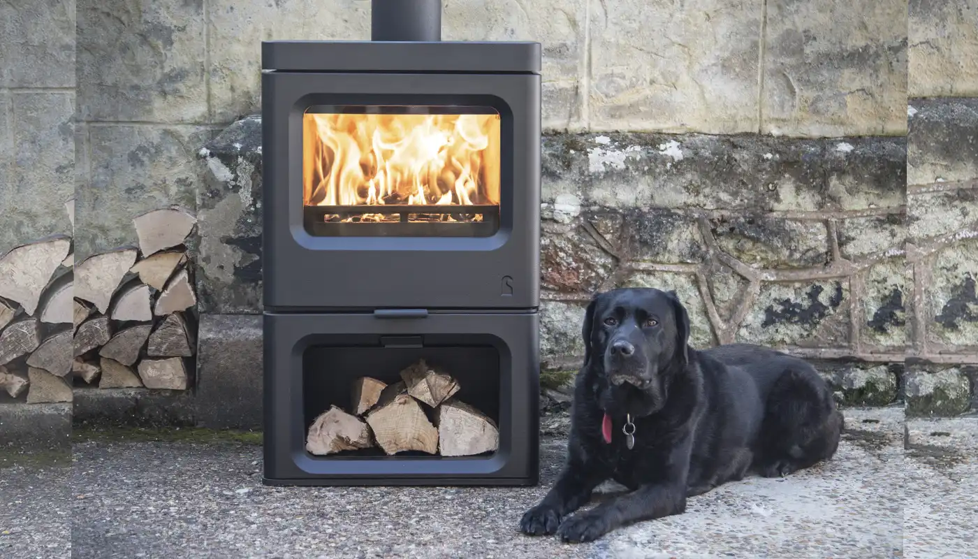 Stufa classica a legna CHARNWOOD modello Skye 5 8kW