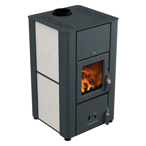 Stufa a legna ventilata VULCANIA modello V-STONE VENTILATA