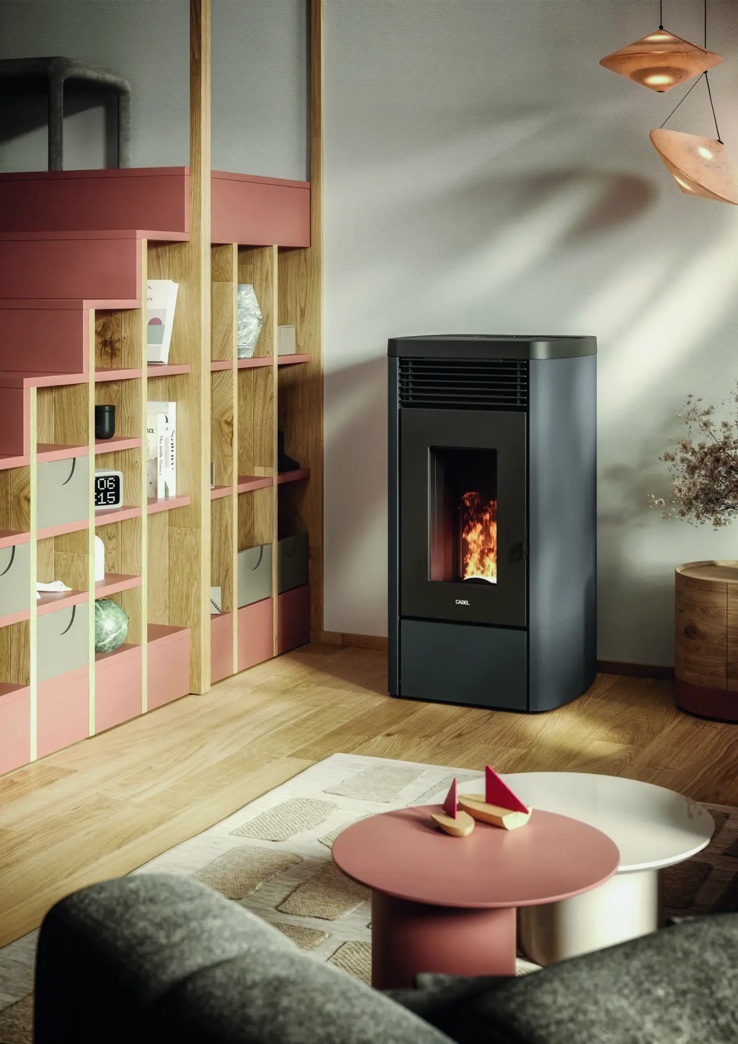 Stufa pellet stagna canalizzata CADEL modello ATENA PLUS 14
